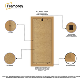 Oak Minimalist Panorama Style Picture Frame Photo Frame With Ivory Mount