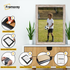 Step-by-step guide showing how to insert a photo into a walnut Vintage picture frame