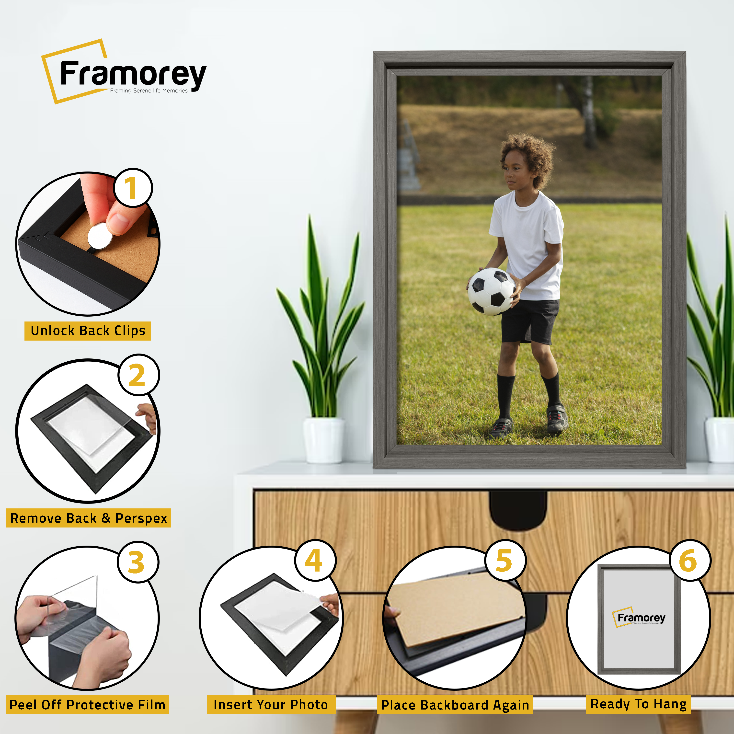 Grey Picture Frame Oslo Style Photo Frames Poster Frames