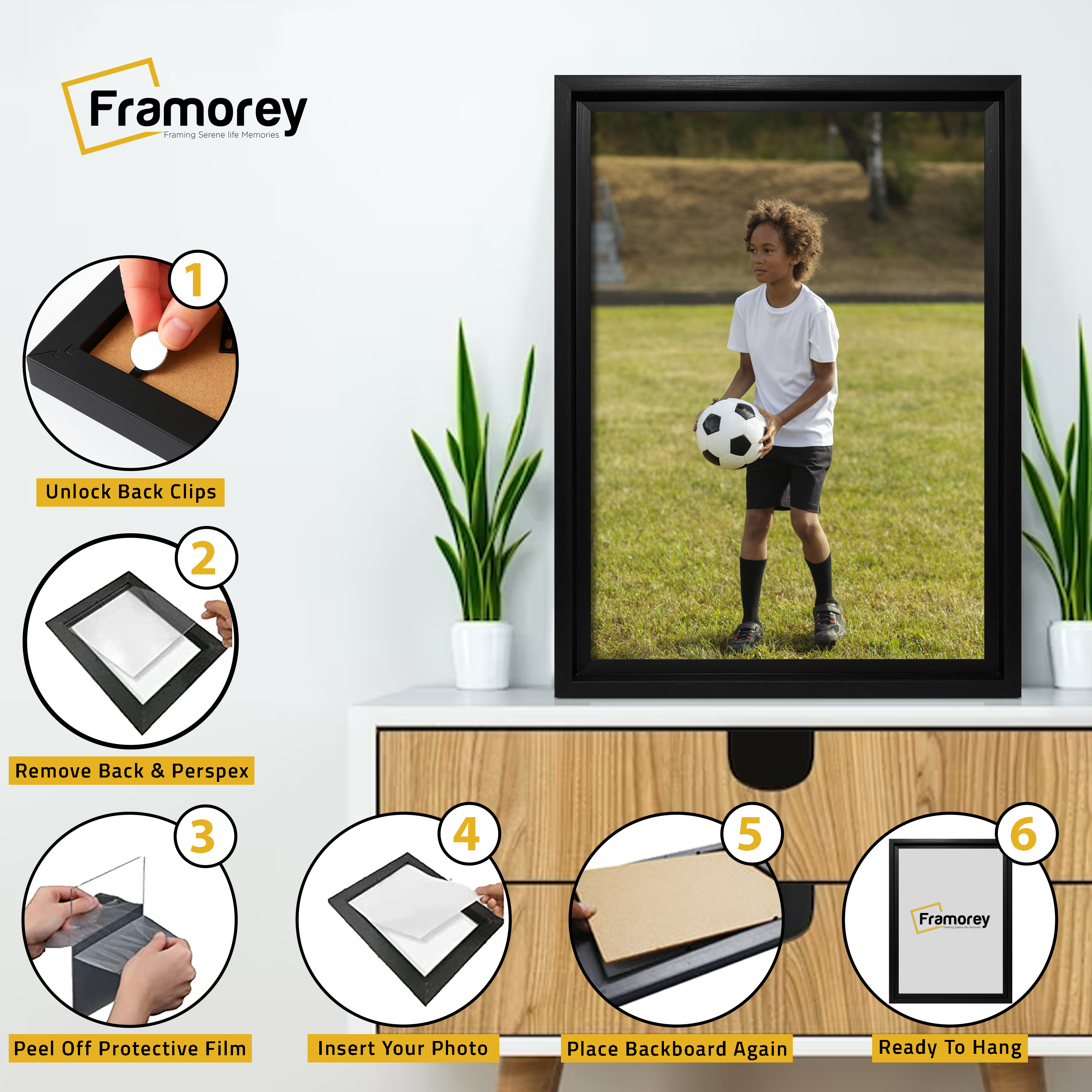 Black Picture Frame Wall Decor Oslo Style Photo Frames Poster Frames