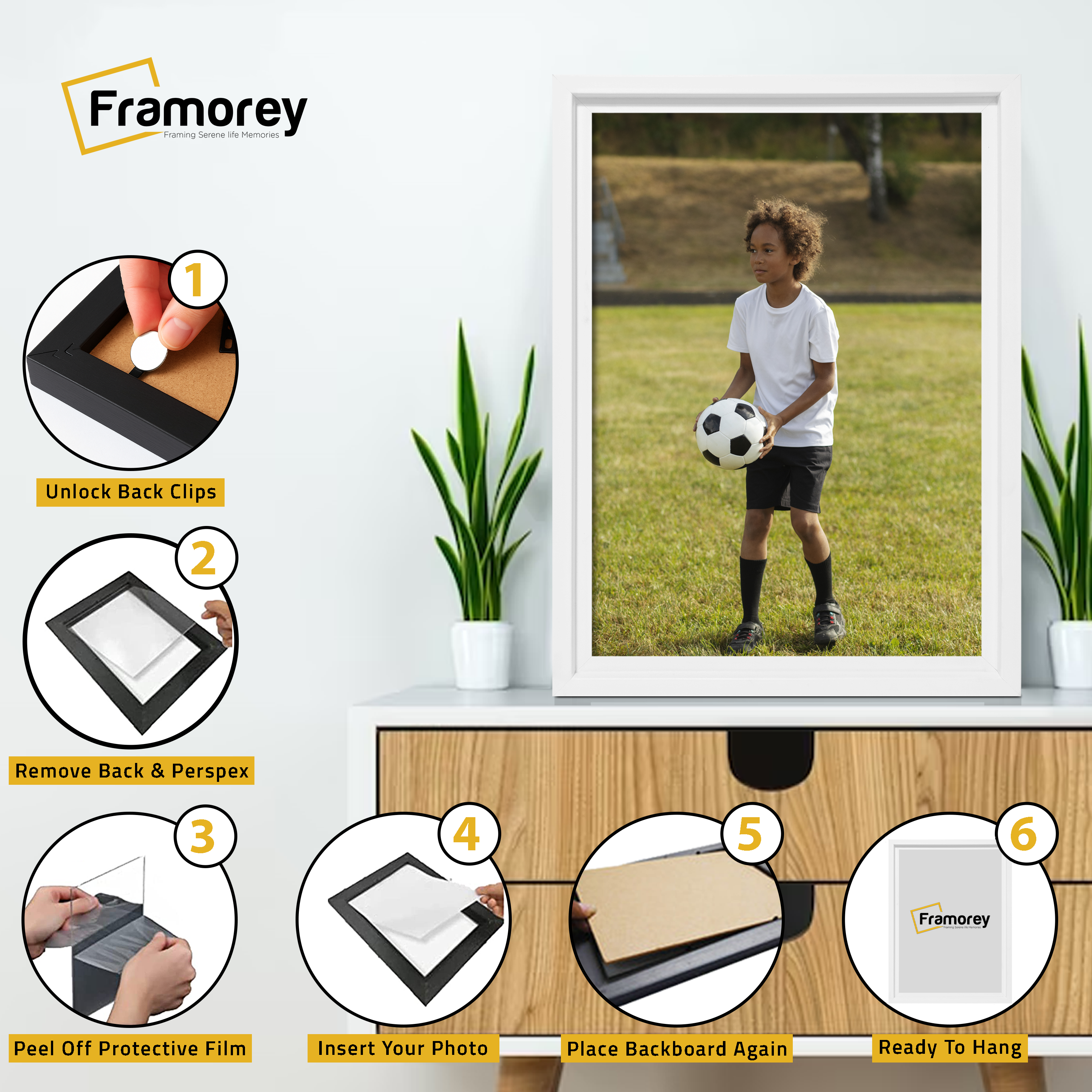 White Picture Frame Oslo Style Photo Frames Poster Frames