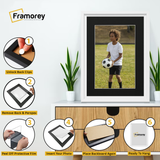White Picture Frame Oslo Style Photo Frames With Black Mount