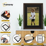 Walnut Picture Frame Oslo Style Photo Frames With Black Mount