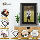 Grey Picture Frame Oslo Style Photo Frames With Black Mount