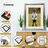 Silver Picture Frame Oslo Style Photo Frames With Ivory Mount