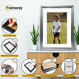 Silver Picture Frame Oslo Style Photo Frames With White Mount