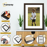 Walnut Picture Frame Oslo Style Photo Frames With White Mount
