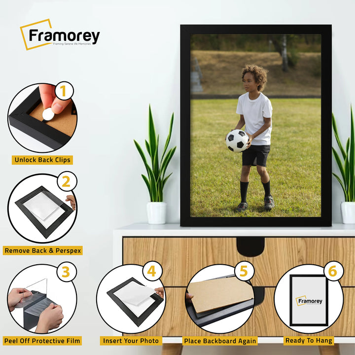 A4 Size Picture Frame 21x29.7cm Photo Frame Wall Mount or Desk