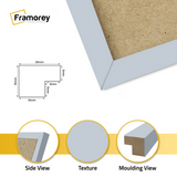 Thin Matt Light Grey Panoramic Picture Frame Poster Frames