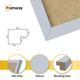 Light Grey Thin Style Picture Frame Poster Frames Wall Decor Frame