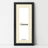 Antique Style Panoramic Size Black Picture Frame with Ivory Mount