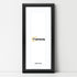 Antique Style Panoramic Size Black Picture Frame with White Mount