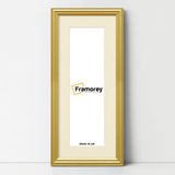 Antique Style Panoramic Gold Picture Frame With Ivory Mount Photo Frame