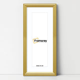 Antique Style Panoramic Gold Picture Frame Wall Art Frame With White Mount