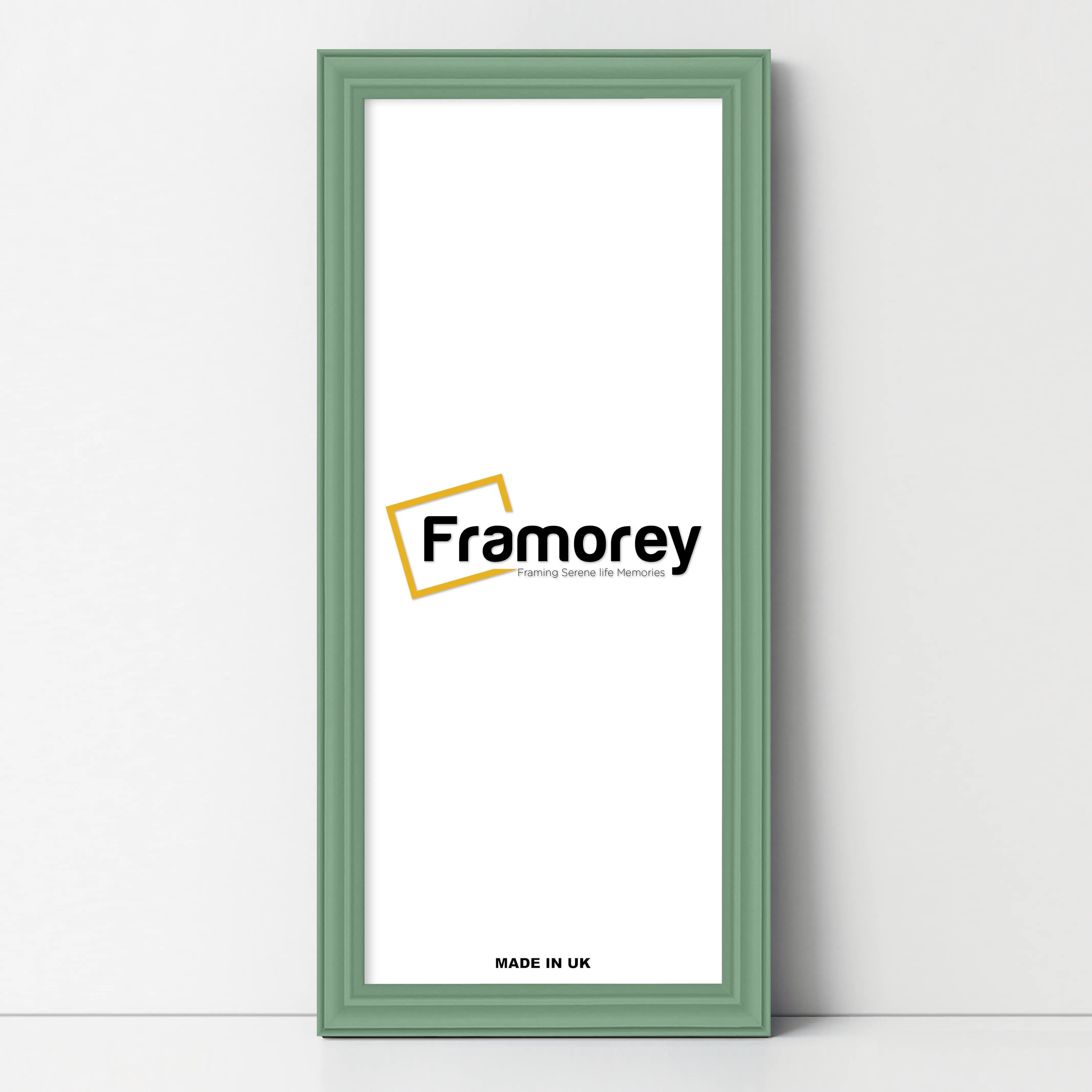 Antique Style Panoramic Green Picture Frame Without Mount Photo Frame