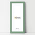 Antique Style Panoramic Green Picture Frame Wall Art With White Mount
