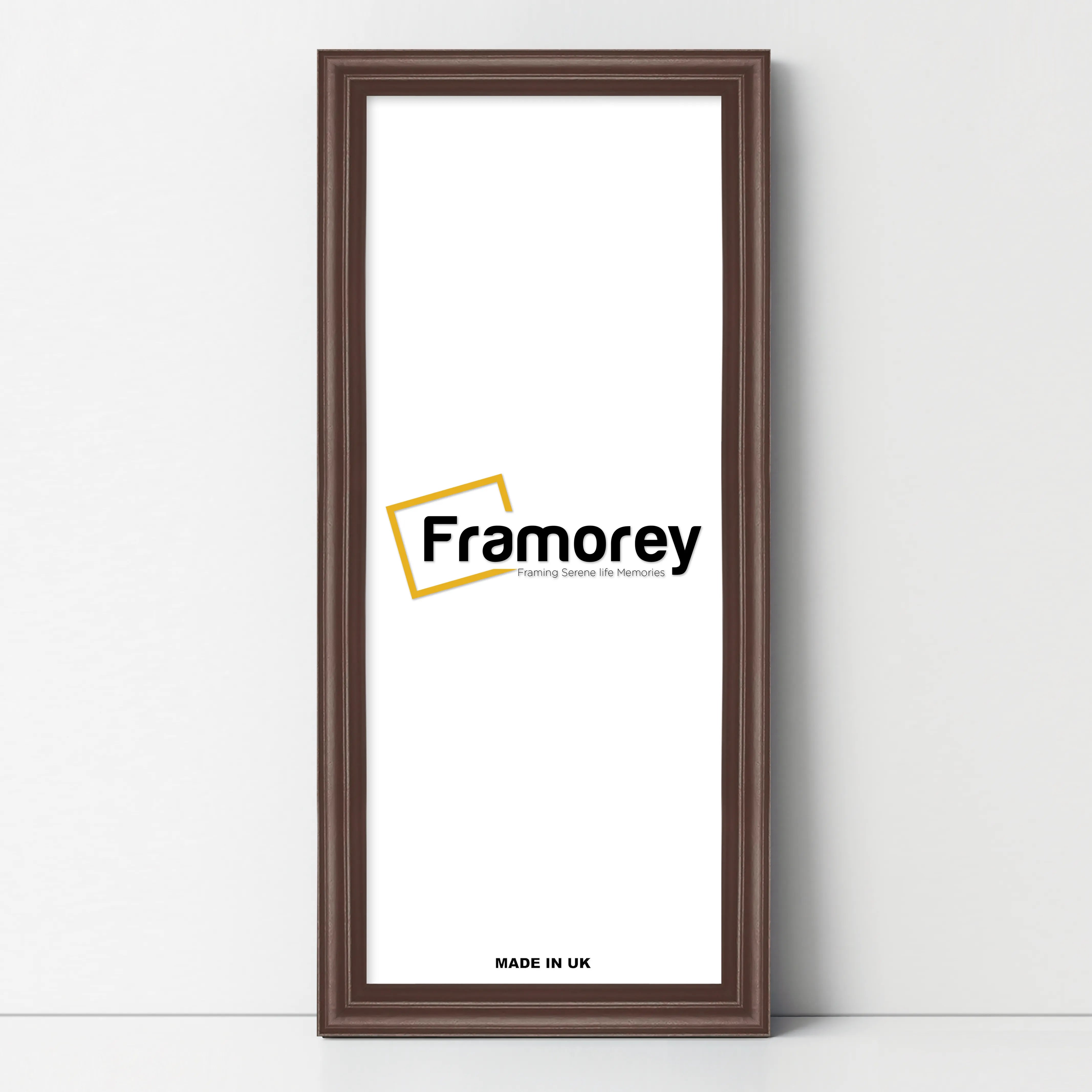 Antique Style Panoramic Mahogany Picture Frame Wall Art Photo Frame