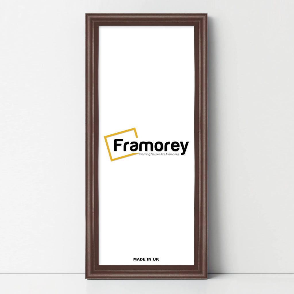 Antique Style Panoramic Mahogany Picture Frame Wall Art Photo Frame