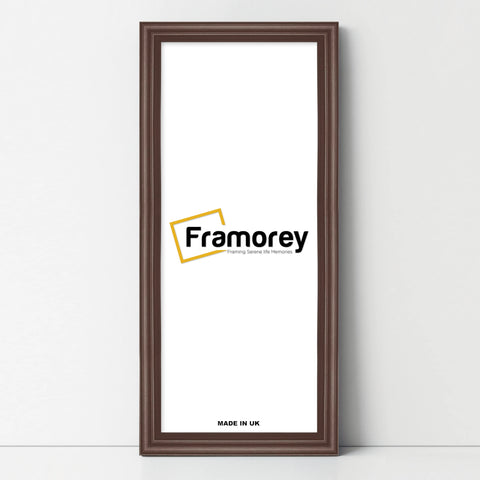 Antique Style Panoramic Mahogany Picture Frame Wall Art Photo Frame