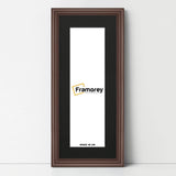 Antique Style Panoramic Mahogany Picture Frame Wall Art Frame With Black Mount