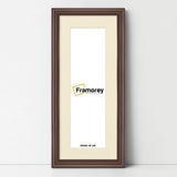 Antique Style Panoramic Mahogany Wall Art Photo Frame With Ivory Mount
