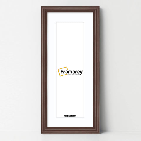 Antique Style Panoramic Mahogany Picture Frame Photo Frame With White Mount