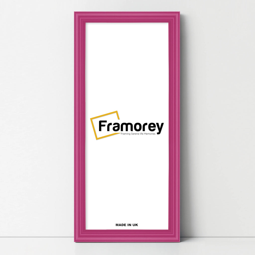 Antique Style Panoramic Size Pink Picture Frame Wall Art Photo Frame