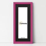 Antique Style Panoramic Pink Picture Wall Art Photo Frame With Black Mount