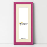 Antique Panoramic Pink Picture Frame With Ivory Mount Photo Frame