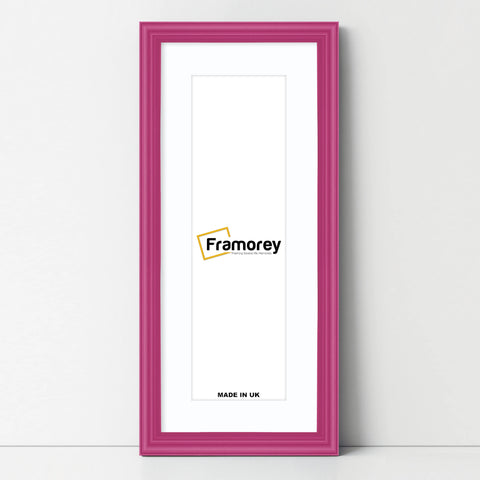 Antique Style Panoramic Pink Picture Frame Photo Frame With White Mount