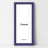 Antique Style Panoramic Size Purple Picture Frame with White Mount