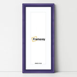 Antique Style Panoramic Size Purple Picture Frame with White Mount