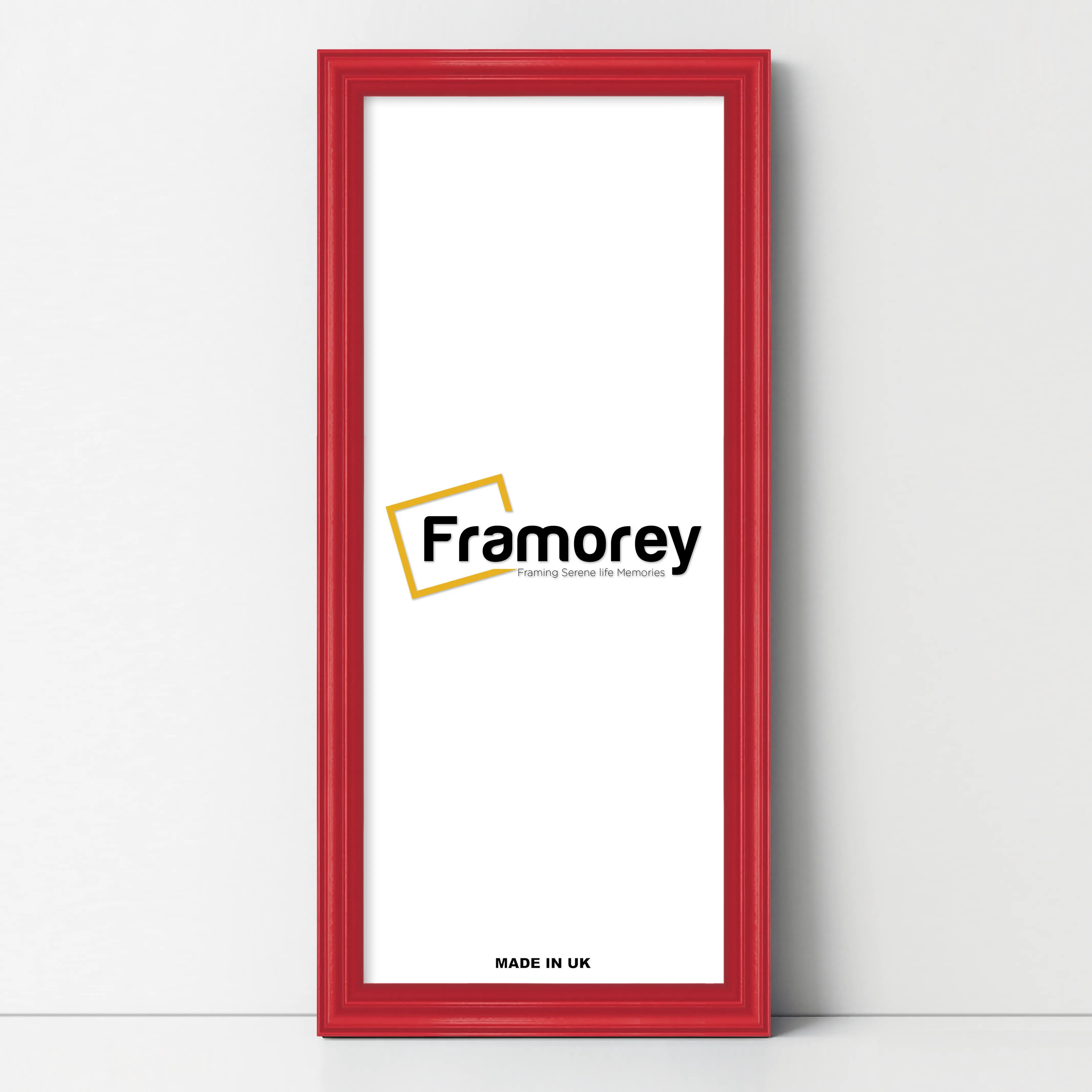 Antique Style Panoramic  Size Red Picture Frame Wall Art Photo Frame