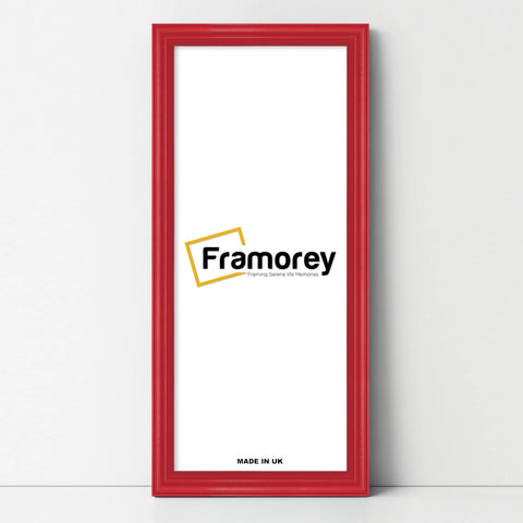 Antique Style Panoramic  Size Red Picture Frame Wall Art Photo Frame