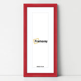 Antique Style Panoramic Red Picture Frame With White Mount Photo Frame