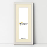 Antique Style Panoramic White Picture Frame Photo Frame With Ivory Mount