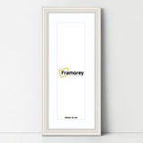Antique Style Panoramic Size White Picture Frame Wall Art Photo Frame With White Mount