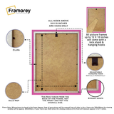 Antique Style Pink Picture Frame Wall Art Photo Frame With White Mount