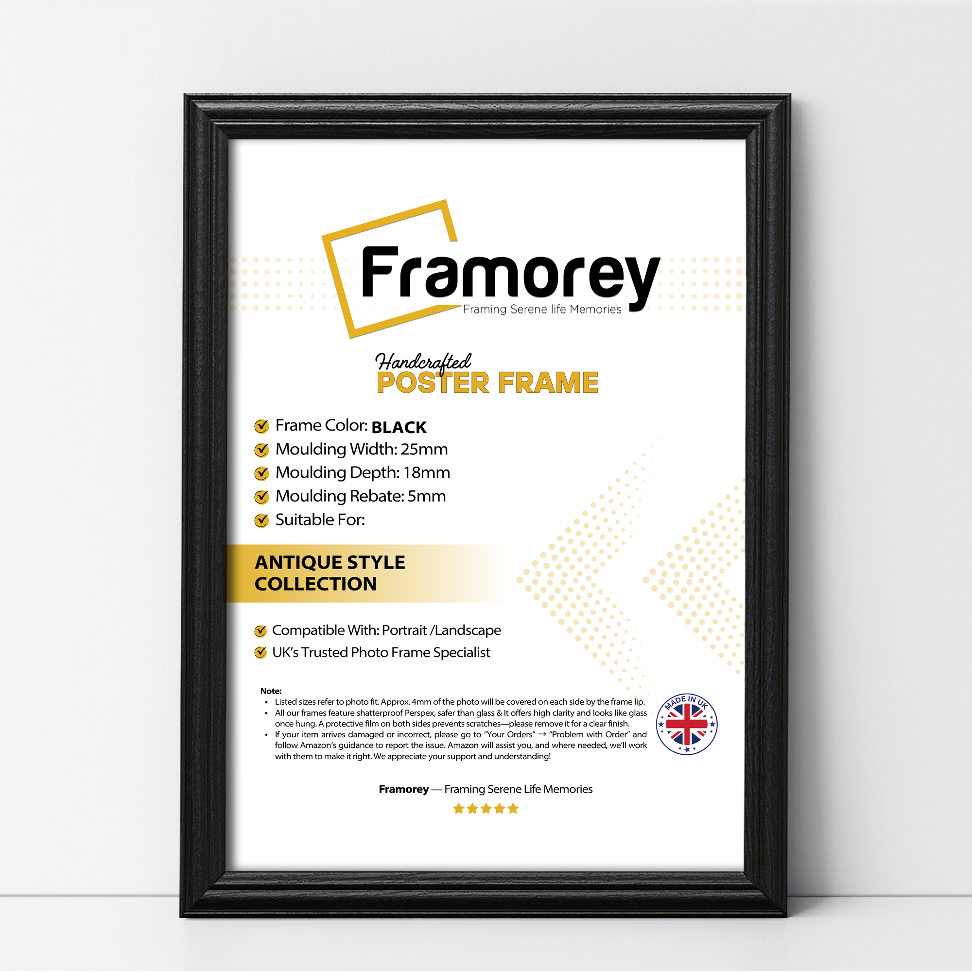 Black Picture Frames with Wall Art and Stunning UK Designs