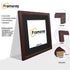 Square Size Mahogany Picture Frame With Black Mount