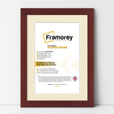 Mahogany Picture Frame With Ivory Mount