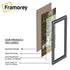 Panorama Style Grey Oslo Photo Frame Panoramic Picture Frames