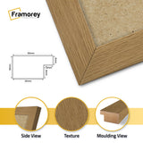 Panoramic Size Oak Picture Frames Wall Art Frame