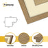 Thin Matt Panoramic Oak Pictures Frames With Ivory Mount