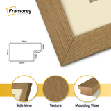 Oak Picture Frame With Ivory Mount