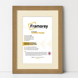 Oak Picture Frame With Ivory Mount