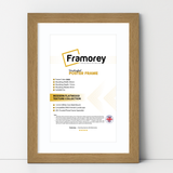 Oak Picture Frame With White Mount