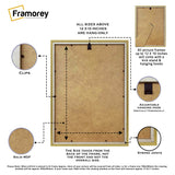 Antique Style Gold Picture Frame Wall Art Photo Frame With White Mount