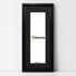 Panorama Style Black Oslo Picture Frames With Black Mount