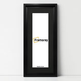 Panorama Style Black Oslo Picture Frames With Black Mount